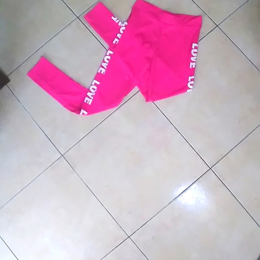 Hot pink leggings